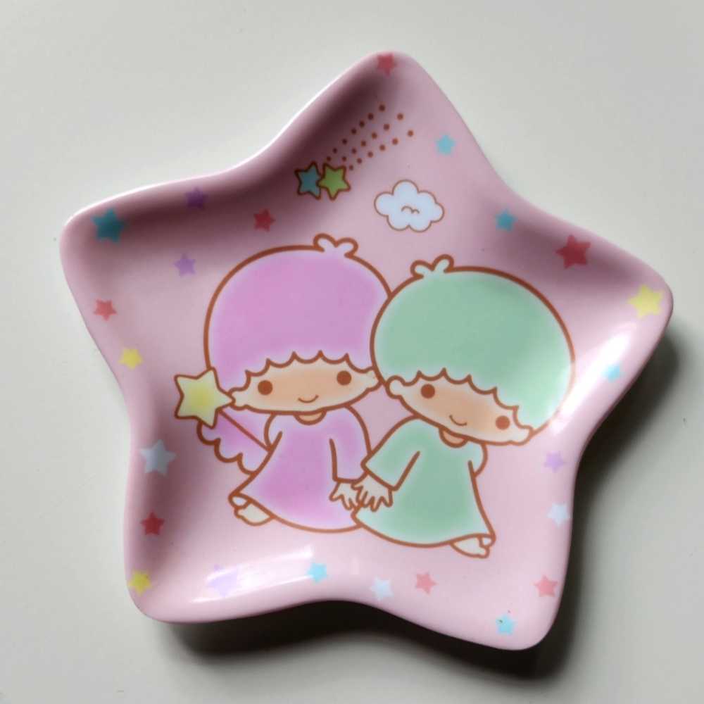 Twin Angel mini plastic plate